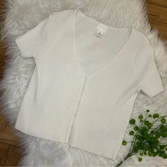 H&M Rib Knit Cropped Top - Picture 5 of 7